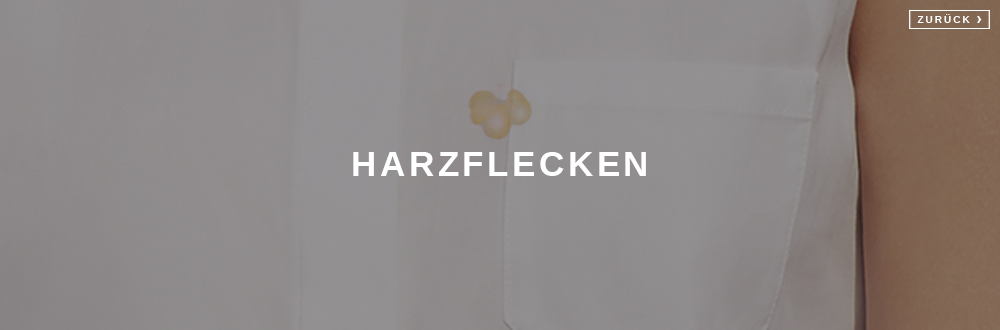 Harzflecken entfernen